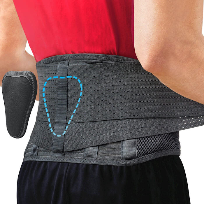 Featured Image for Sparthos Back Brace for Lower Back Pain – Immediate Relief from Sciatica, Herniated Disc, Scoliosis – Breathable Design With Lumbar Support Pad – For Home & Lifting At Work – For Men & Women – (Large)