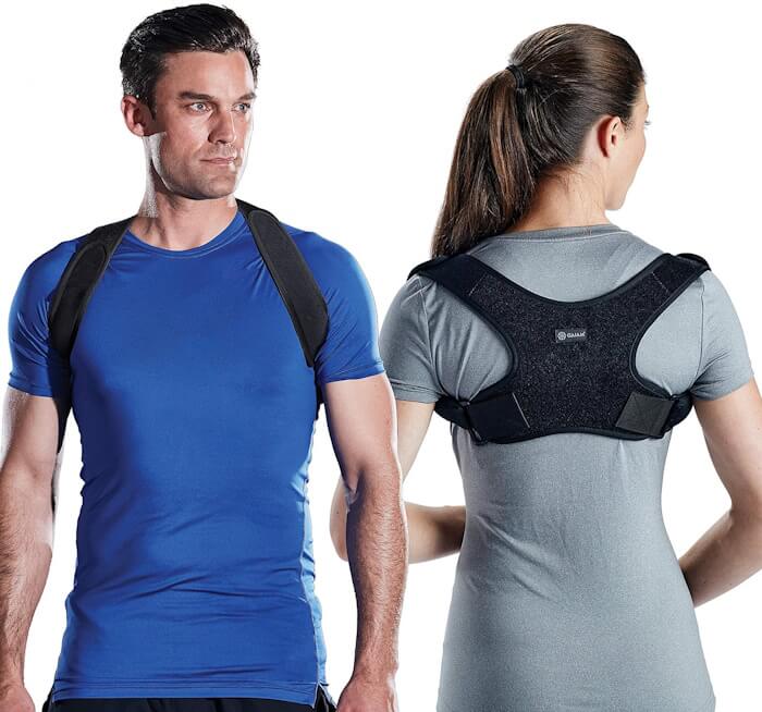 Featured Image for Gaiam Restore Posture Corrector for Women & Men – Back Straightener Adjustable Straps Compact Brace Support for Clavicle, Neck, Shoulder, Invisible Pain Relief