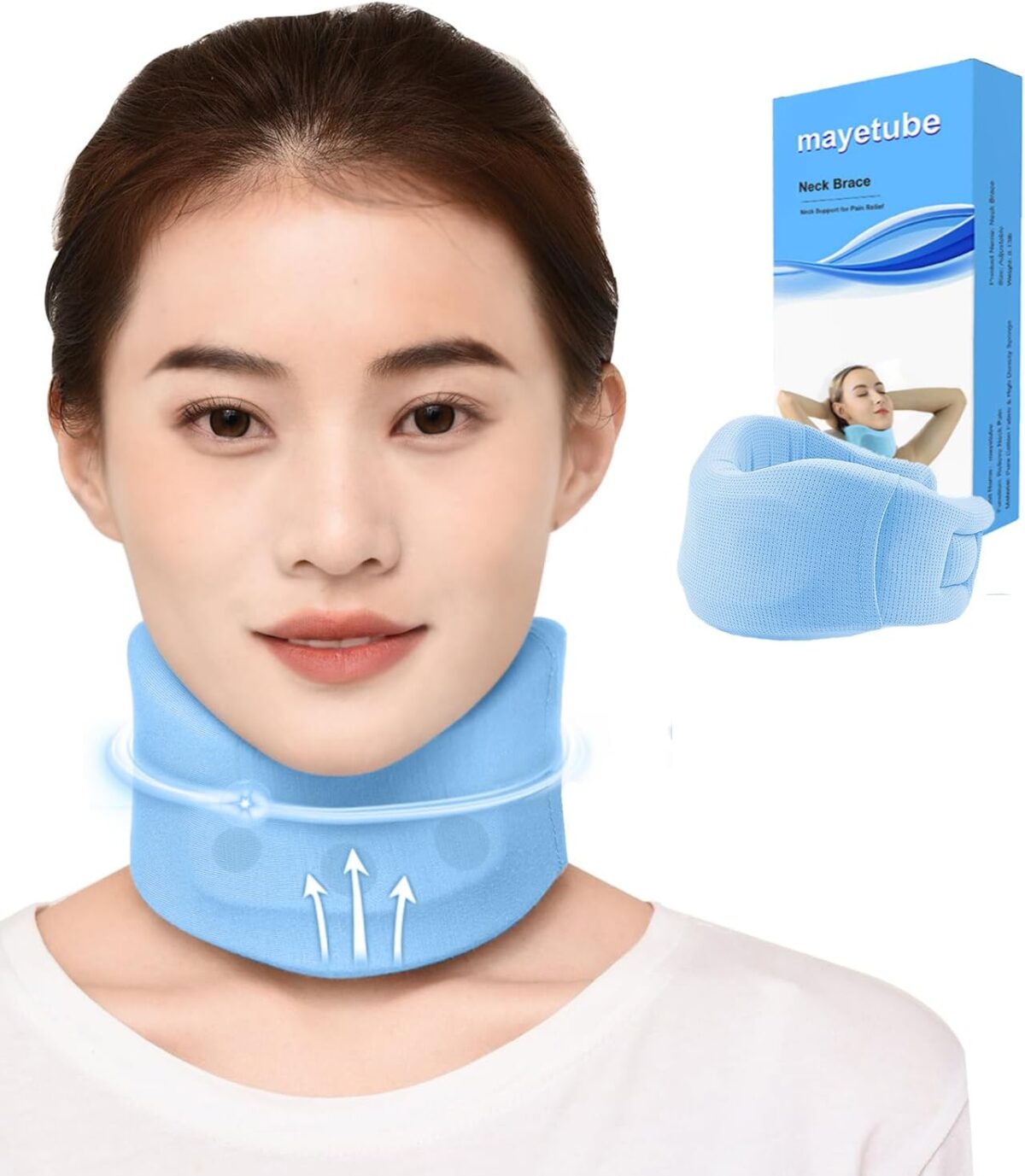 Featured Image for Neck Brace Soft Cervical Collar,Foam Neck Stretcher for Pain Relief,Neck Support After Whiplash or Injury Adjustable Neck Collar for Sleeping Universal Neck Braces for Women&Men (Small-15.7″x2.95″)