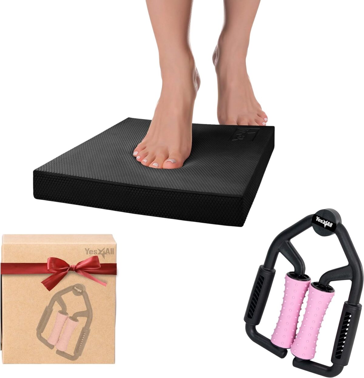 Featured Image for Yes4All Extra Large Foam Balance Pad, Non-Slip Foam Mat for Yoga & Balance Strength Training, Knee Pad for Physical Therapy