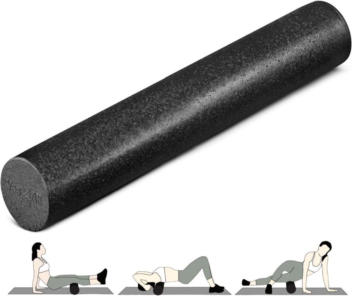 Featured Image for Yes4All High-Density Foam Roller for Back Pain Relief, Yoga, Exercise, Physical Therapy, Muscle Recovery & Deep Tissue Massage – 12, 18, 24, 36 inch