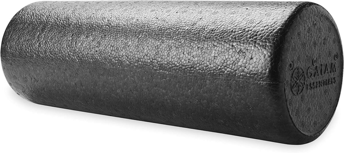 Featured Image for Gaiam Essentials Foam Roller, High Density Firm Deep Tissue Muscle Massager for Back Pain & Sore Muscles